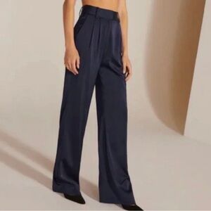 Favorite Daughter The Satin Favorite Pant Navy Blue size 16